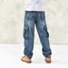 Men's Clothing Hot Style Autumn And Winter New Loose Plus Size Fat Guy Hip Hop Big Size Skateboard Pants_mkmklike.com