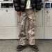 Men's Clothing Men's And Women's Full Version Of Tree Branch Camouflage Trousers Unisex High Street Straight Leg Distressed Faded Jeans Trend_mkmklike.com