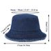 Hot Sale Korean Summer Sun Vintage Denim Bucket for Women Raw Edge Panama Girls Beach Travel Outdoor Reversible Fisherman Hat_mkmklike.com
