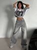 K Street Retro Wide Leg Jeans, High Waisted Loose Wide Leg Floor Pants_mkmklike.com