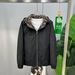 Men's Vintage Embossed Craft Stand-up Collar Motorcycle Denim Jacket Individual Fit Jeans_mkmklike.com
