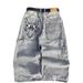 2026 Environmentally Friendly Fabric Old Retro Washed Jeans American High Street Trendy Cool Men And Women Versatile Ins Hip Hop Wide Leg Jeans_mkmklike.com
