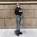 Men's Clothing Paris Heavyweight Bamboo Cotton Washed Retro Distressed Bootcut Straight Flared Slim Denim Trousers_mkmklike.com