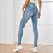 High Waist Straight Leg Distressed Jeans For Women – Vintage Denim Pants, Classic Blue Skinny Fit_mkmklike.com