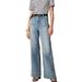 High-Waisted Flared Jeans – Wide-Leg Loose Fit Denim Pants For Women (Dark Blue/Light Blue/Dark Gray, S-XL)_mkmklike.com