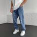 Men's Stretch Jeans – Ripped & Zip-Detail Slim Fit Denim Pants For Streetwear & Casual (S-XXL, Blue/Black/Distressed, Straight-Leg Comfort)_mkmklike.com