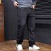 Factory Direct Sales Spring And Autumn New Loose Jeans Men Fat Elastic Straight Plus Fat Plus Size Denim Trousers Men_mkmklike.com