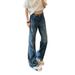American Retro Washed Old Deconstruction Design Jeans Men's Summer Ruffian Handsome Loose Straight Wide-leg Scimitar Pants_mkmklike.com