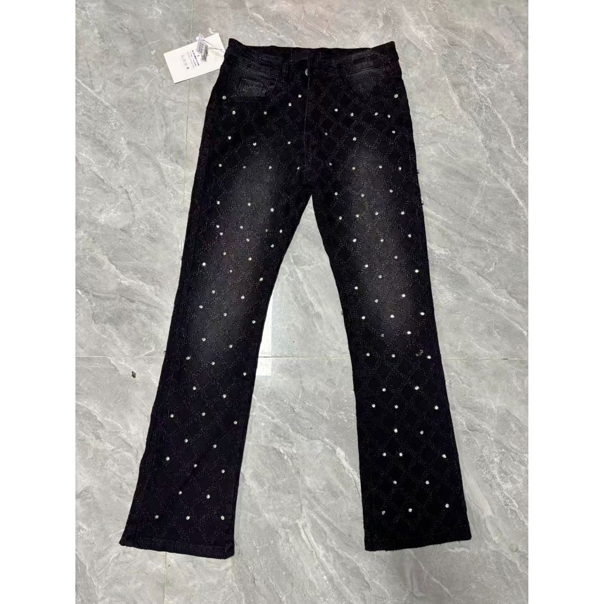 Fashionable Printed Slim Fit Pants For Men._mkmklike.com