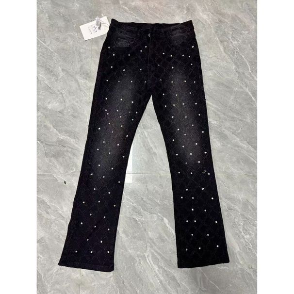 Fashionable Printed Slim Fit Pants For Men._mkmklike.com