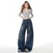 American High Street Style Ripped Jeans For Women, New Spring Collection, Loose Fit, Slimming, Three-dimensional Cut,_mkmklike.com
