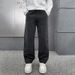 2025 Autumn/Winter New Arrival: High End Versatile Men's Jeans, Loose Fit, Straight Leg, Casual Cargo Pants_mkmklike.com
