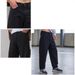 Russian Men's Black Loose Fit Jeans Mid Waist Straight Leg Pants With Slight Stretch For Comfortable Wear_mkmklike.com