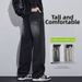 Men's American Heavyweight Washed Denim Jeans High Street Style Summer Straight Leg Slimming Wide Leg Trousers Black Gray Blue_mkmklike.com