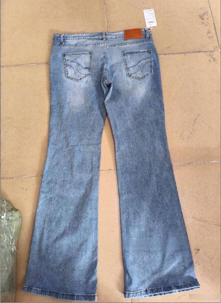 Women's Clothing Jeans For Women With Loose And Straight Fit Y2K Style Low Waist And Flared Bottom Trendy Streetwear Design_mkmklike.com