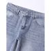Men's Classic Straight Fit Jeans – Light Blue Comfortable Cotton Denim Pants With Relaxed Cut, Slimming Effect & Year-Round Versatility_mkmklike.com