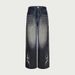 Streetwear Low-Rise Baggy Jeans – Oversized Washed Denim Pants With Printed Detailing & Straight-Leg Fit (S-XL, Black)_mkmklike.com