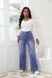 Women’s High-Waisted Flared Jeans – Winter Warm Fleece-Lined Denim Pants, Stretch Comfort, Washed Vintage Look (Sizes S-2XL, Navy/Blue)_mkmklike.com