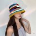 Hot Sale Woman Crochet Bucket Hat Ladies Outdoor Sports Fisherman for Travel Casual_mkmklike.com