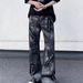 Men's Loose Slightly Flared Jeans Retro American Design Stylish High Street Niche Pants Cross Border 2025_mkmklike.com