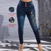 Slim Fit Mid Waist Stretch Women's Jeans Flattering Versatile Relaxed Everyday Wear Versatile Comfortable Feshion Trend_mkmklike.com