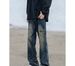 Men's Cargo Jeans – Vintage Washed Utility Pants With Multi-Pockets & Relaxed Fit_mkmklike.com