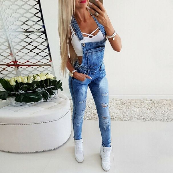 Women's Clothing New Women's Y Shaped Wide Band Sexy Tight Overalls Hand Worn Denim Jumpsuits For Women_mkmklike.com