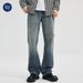 Pure Muqiu Men's Clothing | 2024 Spring New Flared Ripped Jeans For Men Ins Loose Washed Retro Bell Bottoms_mkmklike.com