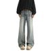 Men's High Street Handsome Loose Casual Versatile Wide Leg Straight Pants_mkmklike.com