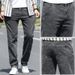 Men's Premium Straight Fit Jeans - Relaxed Comfort Stretch Denim Pants For All Seasons (Smoke Grey, Multiple Sizes)_mkmklike.com