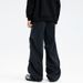Men's Clothing Autumn/Winter New American Trendy Brand Paratrooper Patchwork Versatile Straight Leg Jeans For Men_mkmklike.com