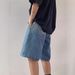 Japanese American Denim Shorts Boys Summer 2025 New Gradual Change Color Hong Kong Style Loose Straight Five-point Pants Men_mkmklike.com