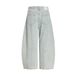Heavy-duty Washed Denim Men's Punk Street Fashion Banana Scimitar Wide-leg Pants Distressed Deconstructed Split Trousers_mkmklike.com