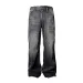 Men's Clothing Men's Whisker Denim Jeans - Lightning Wash Straight Leg Pants (Vintage Revival Style)_mkmklike.com