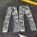 Men’s Slim-Fit Printed Denim Jeans – Vintage Washed Stretch Cotton Pants With Floral Embroidery & Distressed Details (S-XL, High-Street Fashion)_mkmklike.com