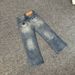 Embroidered Letter Denim Pants – High Street Unisex Straight-Leg Jeans With Distressed Details Fashion Trends_mkmklike.com
