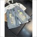 Men's Clothing Men's Style Straight Leg Cargo Shorts Thin Loose Fit Trendy Brand Patchwork Jeans Summer Style Five Point Pants_mkmklike.com