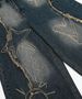 Women's Wasteland Style Washed Distressed Scimitar Jeans Casual Cotton Denim Jeans With Frayed Edge For Spring/Autumn Summer_mkmklike.com