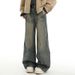 Vintage Washed Straight Leg Jeans – Oversized Cleanfit Denim Pants With Distressed Detailing & High Street Aesthetic_mkmklike.com