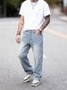Men's Clothing Men's Retro American Style Jeans Trendy Brand Loose Straight Leg Pants Handsome Versatile Casual Trousers_mkmklike.com