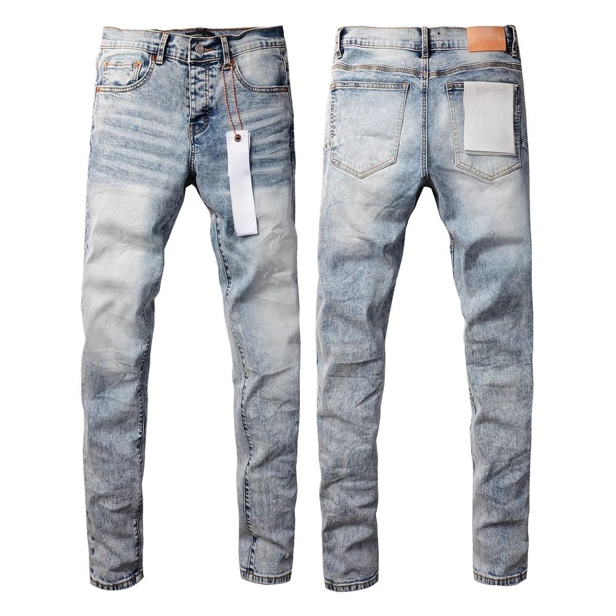 Unisex Cleanfit Stacked Flared Jeans, Light Blue Horizontal Fade And Whisker, Breathable Summer_mkmklike.com