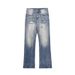 Men's American Retro Cleanfit Ripped Flared Jeans High Street Style Loose Straight Leg Drape Vibe Cross Border_mkmklike.com