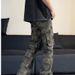 Nordmann Cross-Border Manufacturer Wholesale Retro Multi-Pocket Camouflage Cargo Jeans Men's Stretch Slim Straight Flared Pants_mkmklike.com