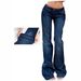 Retro Flare Jeans For Women – High-Waisted Stretch Denim Pants With Slim Fit & Sexy Silhouette_mkmklike.com