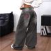 Vintage Washed High-Waisted Wide-Leg Jeans With Embroidery Detail – Relaxed Fit Distressed Denim Pants For Women_mkmklike.com