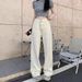 ng2510292 Ng2510292 Unique Design, Stylish And Elaborate Jacquard Denim Pants, 2025 Spring/autumn New Model, High-waisted, Floor-length,_mkmklike.com