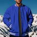 Cross-Border Foreign Trade Autumn Winter American Style Stand Collar Baseball Long Pants Fleece-Lined Casual Jacket_mkmklike.com