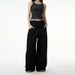 Unisex Retro Wide Leg Jeans – High-End Black Straight Cut, Streetwear Loose Fit For Men & Women_mkmklike.com