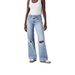 European And American 2025 Fall New Style Knee-Ripped Fashion Jeans For Women, High-Waisted Wide-Leg Long Pants,_mkmklike.com