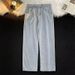 Men's Clothing Summer Washed Retro Jeans Loose Straight Leg Men's Trendy Boyfriend Style Wide Leg Flowing Pants_mkmklike.com